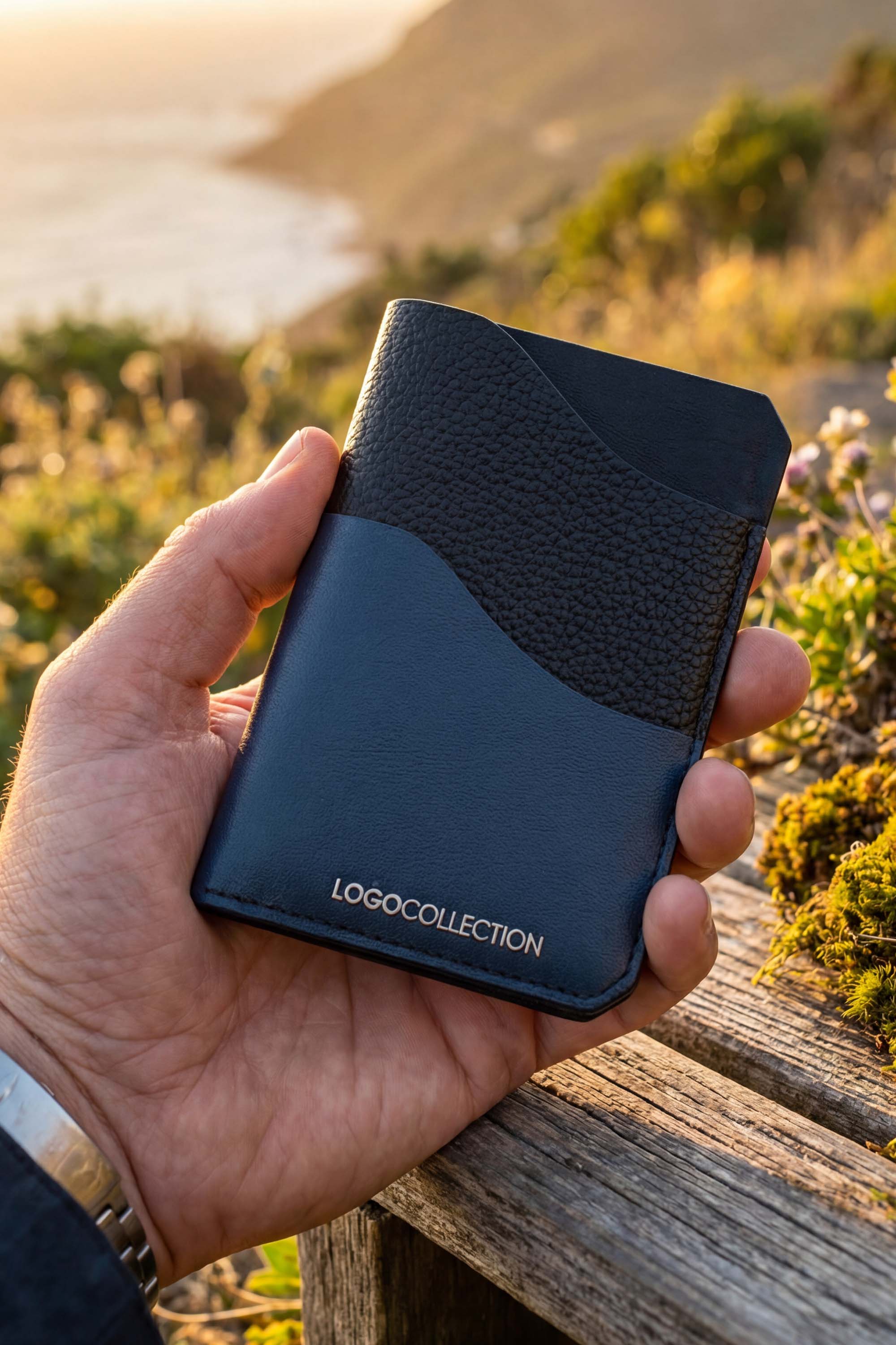 CARD WALLET CH607 BLU  "RFID PROTECTION"